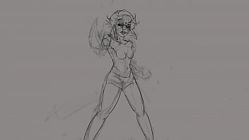 Goblin bitch get her ass pounded in by a fucking iguana