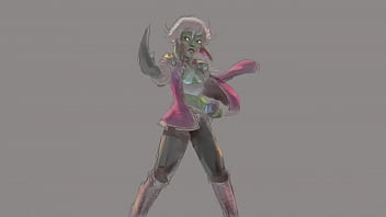 Goblin bitch get her ass pounded in by a fucking iguana