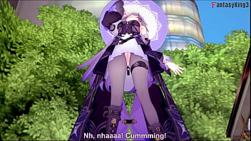 Sexy witch herta footjob and thig job star rail 1 full & pov on sheer & fantasyking3