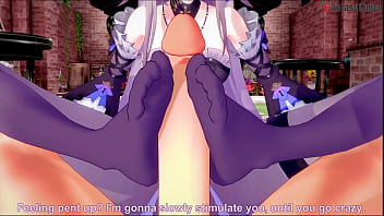 Sexy witch herta footjob and thig job star rail 1 full & pov on sheer & fantasyking3