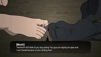 Foot crush cartoon big girl