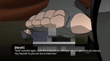 Foot crush cartoon big girl