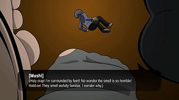 Foot crush cartoon big girl