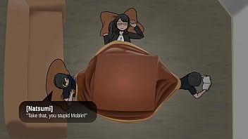 Foot crush cartoon big girl