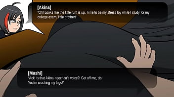 Foot crush cartoon big girl