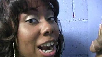 Super cute ebony at gloryhole 21