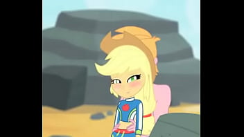 Applejack getting fucked on the beach