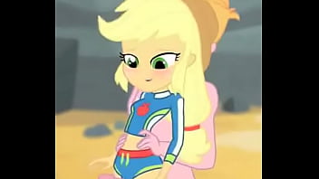 Applejack getting fucked on the beach
