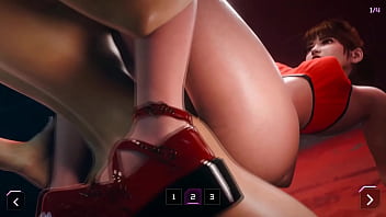 This futa with a dick found a vampire girl and fucked her tight pussy 3d animation hentai game