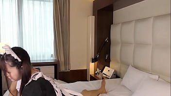 Japanese Black Haired Beauty Slender Amateur Shaved Pussy Creampie Sex Uncensored Asian Hentai Maid Cosplay thumbnail