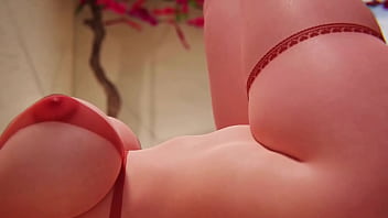 Hot 3d animated summer sex with hot milf near the pool