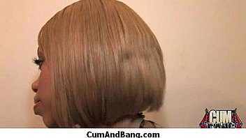 Ebony girl gets slammed by some white dudes 11