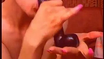 Naked chick with black stockings on