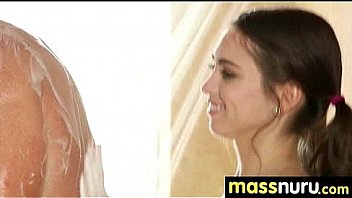 Nuru massage ends with a hot shower fuck 14