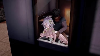 Our shining light kokkoro is having sex with a vulgar voice beast behind the scen