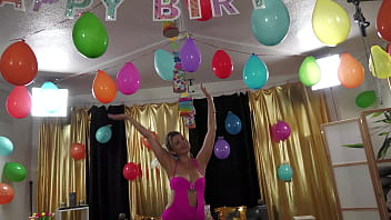 Brilliantly horny marsianna her first gangbang on her real birthday