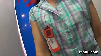 Luscious czech kitten is teased in the shopping centre and rode in pov