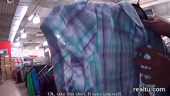 Luscious czech kitten is teased in the shopping centre and rode in pov