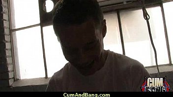 Black girl sucks many white cocks in redneck group 22