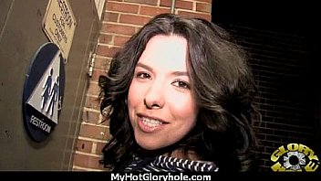 Sexy ebony enjoying gloryhole 26