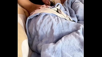 Chubby girl farting on bed loud and natural