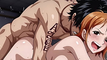 Ace x nami one piece ai