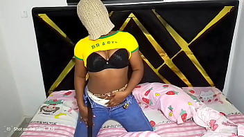 Horny girl masturbating and having fun