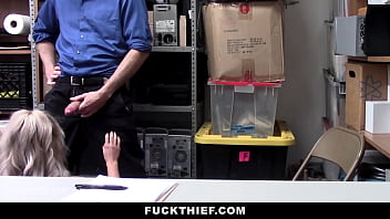 Mall guard uses advanced interrogation technique fuckthief