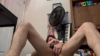 Jeffrey jaxxon fucks himself with prostate massager after hot shower ending in closeup cum shot