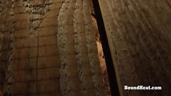 Sexy big butt lesbian slave fingering herself and reaching orgasm