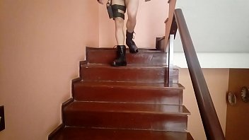 29 Dude In Military Gear Jacks Off In The Stairway thumbnail