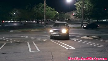 Busty rich slut roughly fucked in uber car