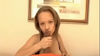 Busty teen doing great handjob