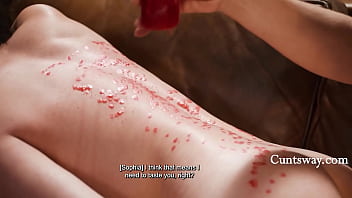 Their burning desire candle wax play