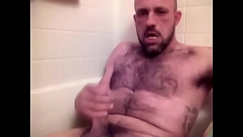 Cumming in the bath