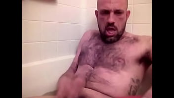Cumming in the bath