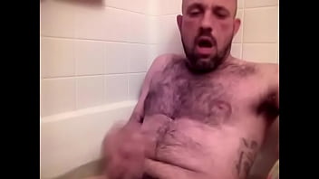Cumming in the bath