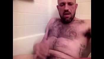 Cumming in the bath