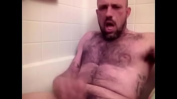 Cumming in the bath