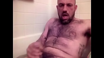 Cumming in the bath