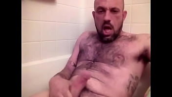 Cumming in the bath