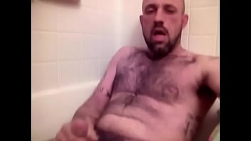 Cumming in the bath