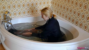 College uniform horny sophia smith shows off her wet panties