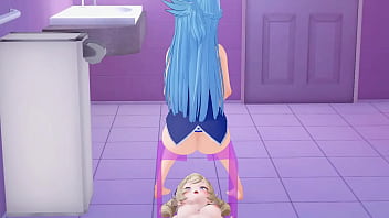 Aqua and barbara hentai lesbian koikatsu