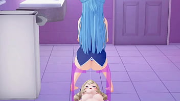 Aqua and barbara hentai lesbian koikatsu