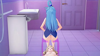 Aqua and barbara hentai lesbian koikatsu