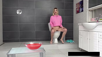 Bathroom bliss with piss