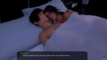 Stepsister and stepbro share a bed in a hotel room 3d hentai animated porn milfy city