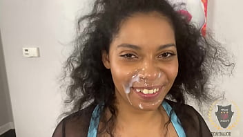 Rimming & bj diva classy cassi gets face fucked & facialized