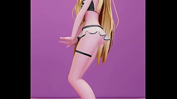 Date A Live Mayuri Hentai Undress Dance Bboom Bboom Song Blonde Girl Mmd 3d Clear Blue Clothes thumbnail